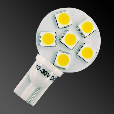 6 LED T10 Side Pin