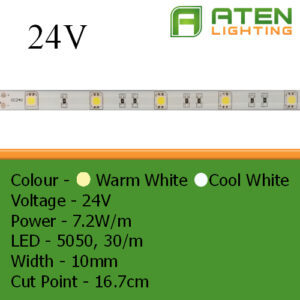 LED 24V 5050 7.2W/m