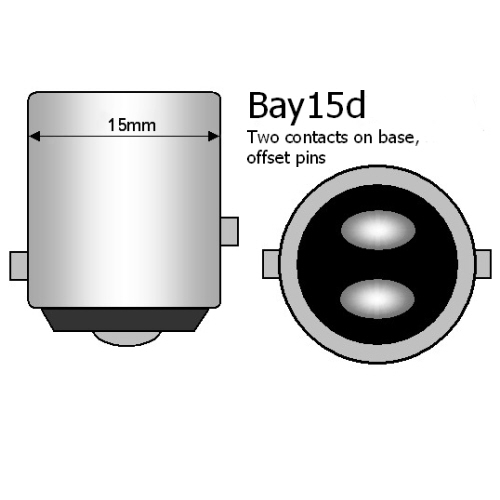 COB LED Bay15d Double Contact (offset Pins) - Aten Lighting